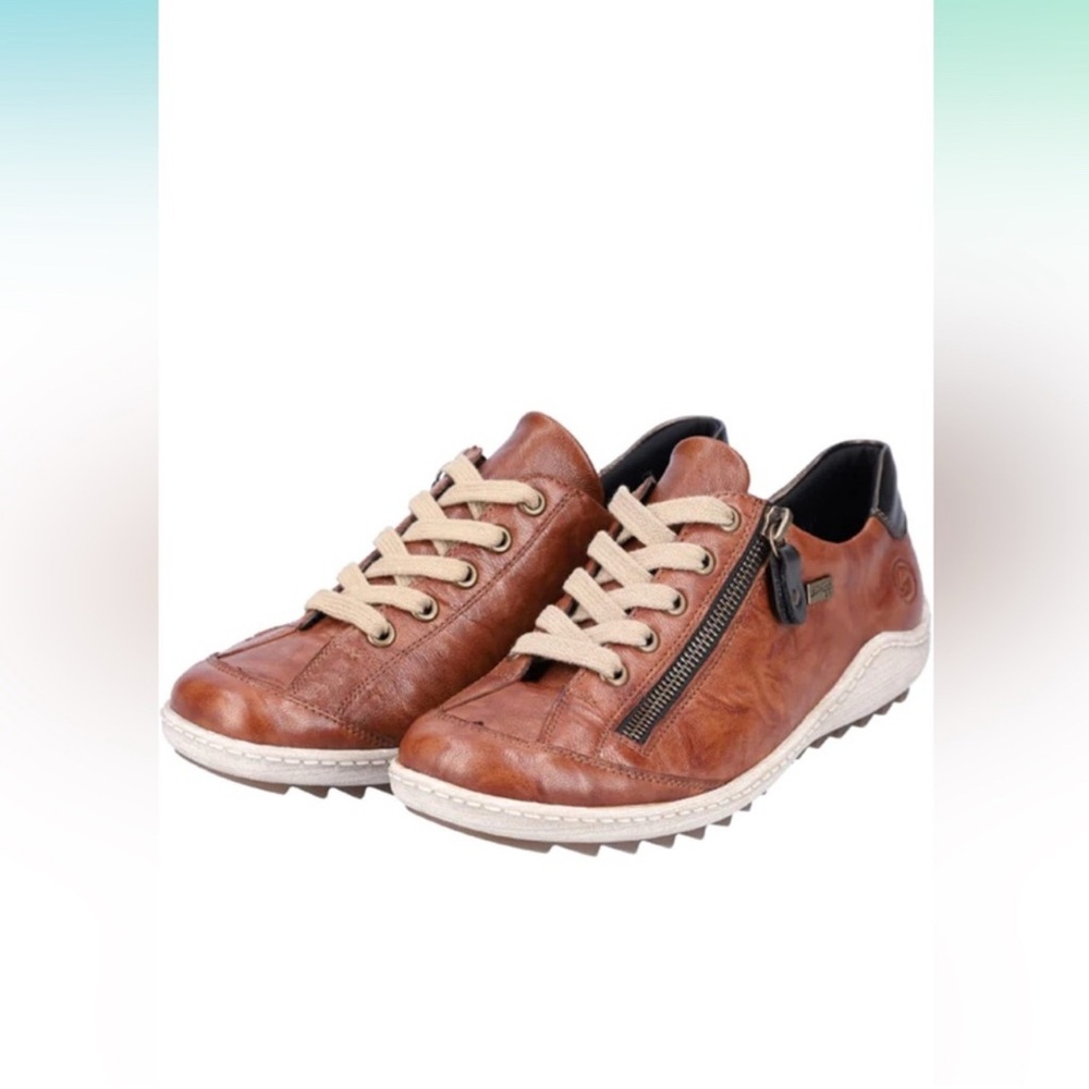 Remonte Brown and Black Sneakers with Zipper Detail size:42